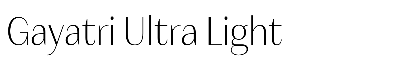 Gayatri Ultra Light